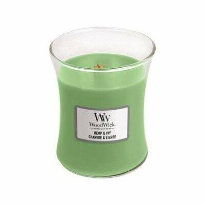 Vonná svíčka WoodWick Hemp & Ivy 275g WoodWick