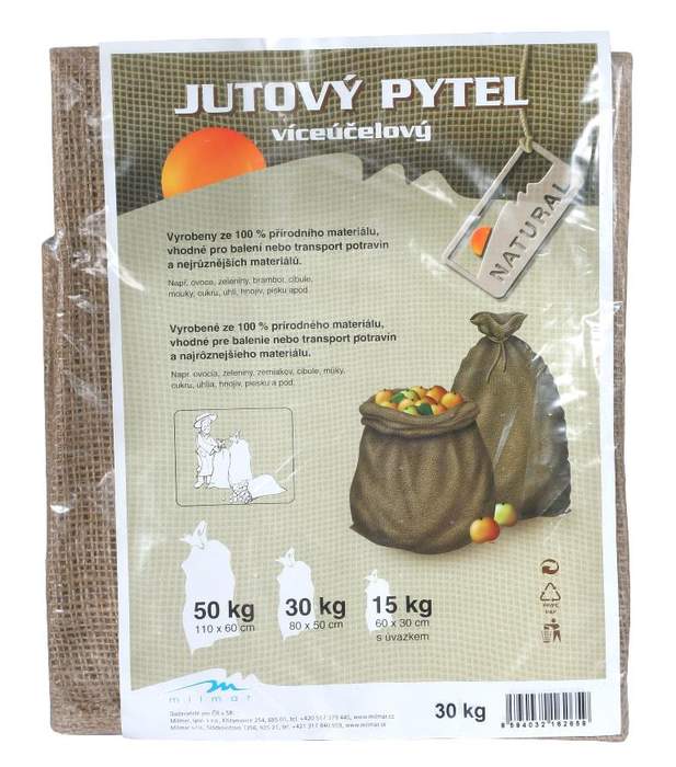 Pytel jutový s úvazkem 30kg