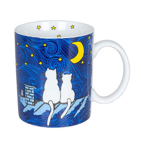 Hrnek CAT BY NIGHT porcelán 300ml Mug shop