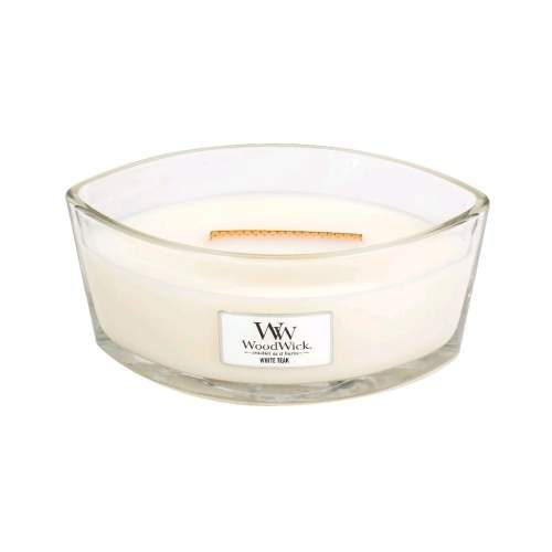 Svíčka WoodWick oválná White Teak 453g WoodWick