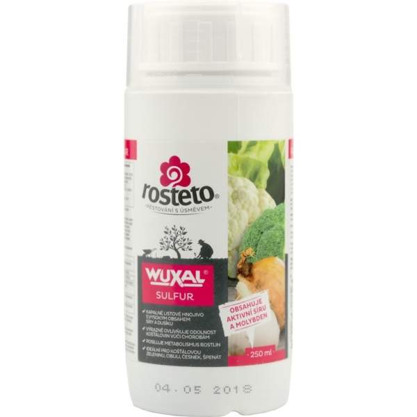 Hnojivo Wuxal Sulfur 250ml ROSTETO ZC Jindřichův Hradec