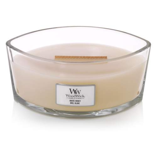 Svíčka WoodWick oválná White Honey 453g WoodWick