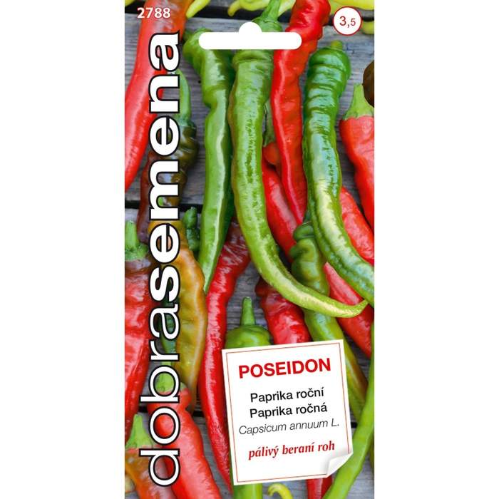 Paprika POSEIDON beraní roh pálivý (DS) ZC Jindřichův Hradec