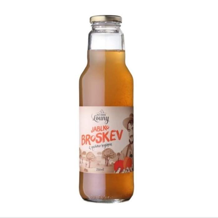 Mošt jablko-broskev 750ml Moštárna Louny