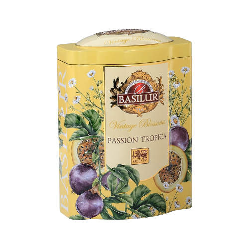 Čaj Basilur Vintage Blossoms Passion Tropica dóza 100g Mix Tee