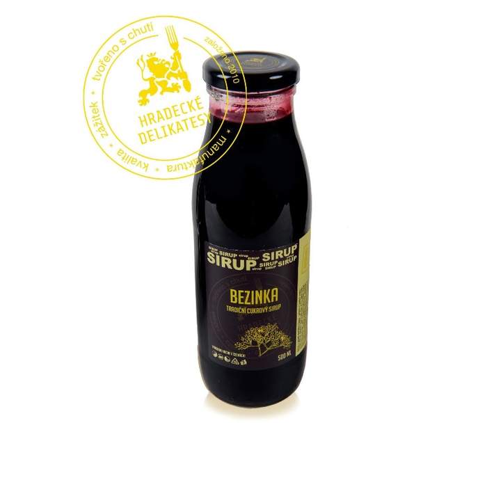 Sirup bezinky 500ml Hradecké delikatesy Hradecké delikatesy