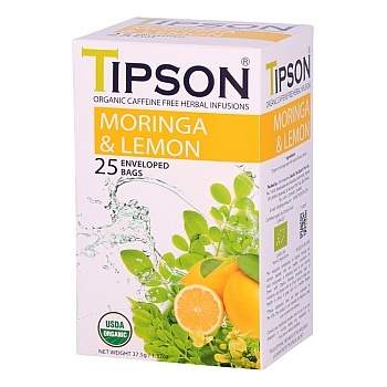 Čaj TIPSON Wellnes Organic Moringa & Lemon 25x1