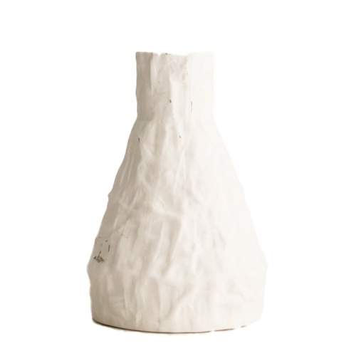Váza keramika bílá úzké hrdlo 15cm Dijk