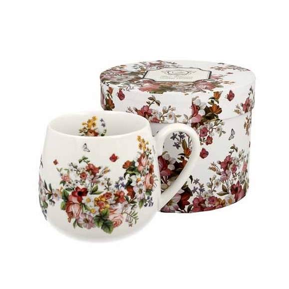 Hrnek buclák porcelánový VINTAGE FLOWERS 430ml Paramit