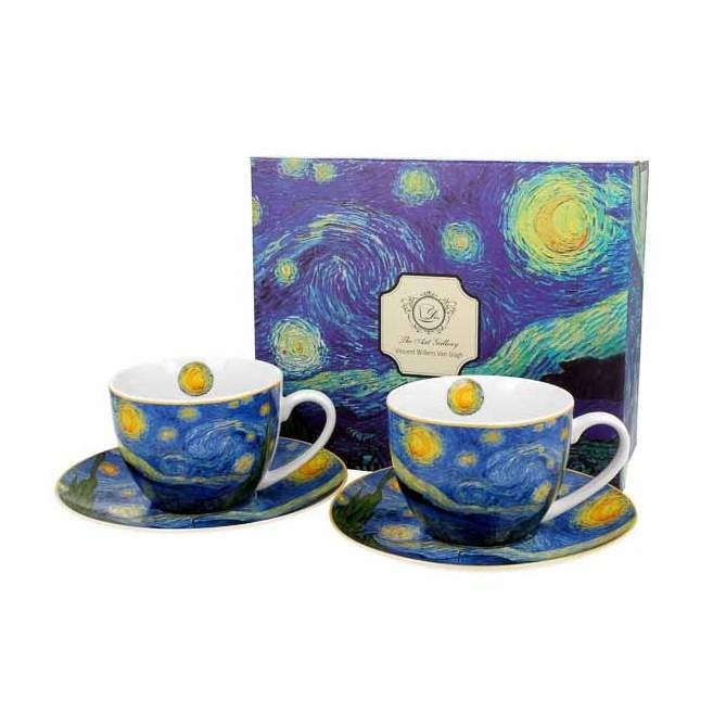 Šálek a podšálek porcelánový STARRY NIGHT 260ml 2ks Paramit