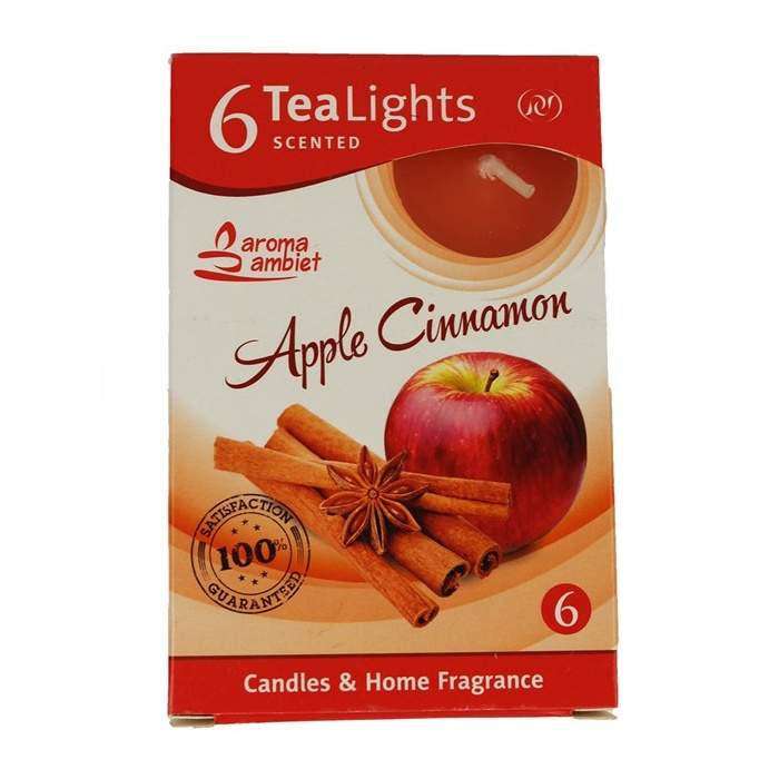 Svíčka čajová vonná Apple-Cinnamon 6ks Z-TRADE