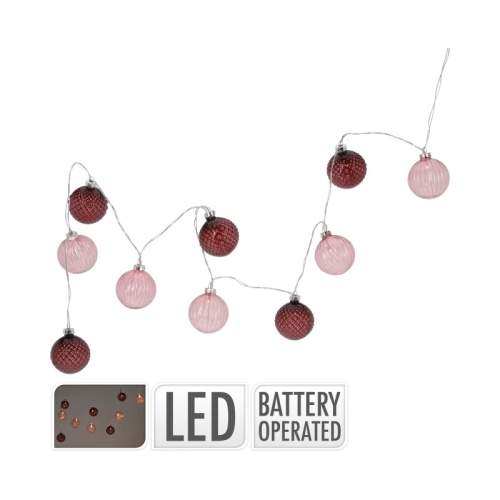 Řetěz 10LED koule na baterie Koopman