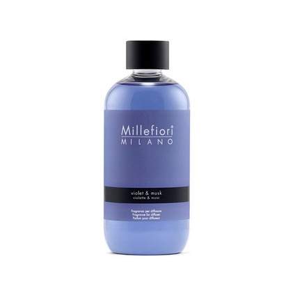 Millefiori Difuzér NATURAL náplň Violet & Musk 250ml Millefiori Milano