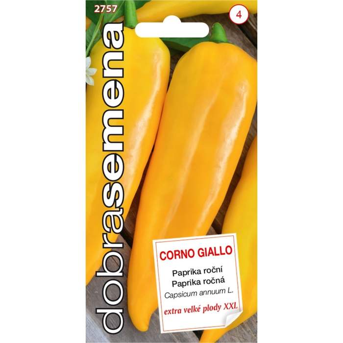 Paprika zeleninová CORNO GIALLO (DS) ZC Jindřichův Hradec