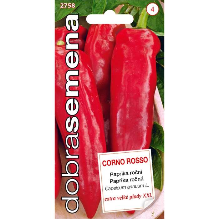 Paprika zeleninová CORNO ROSSO (DS) ZC Jindřichův Hradec