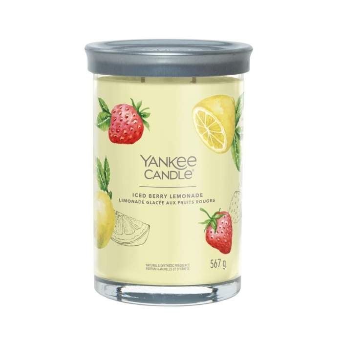 Svíčka YANKEE CANDLE Signature Tumbler 567g Iced Berry Lemonade Yankee Candle