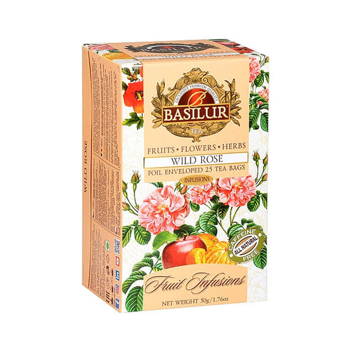 Čaj Basilur Fruit Wild Rose 25x2g Mix Tee