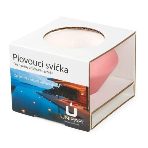 Svíčka plovoucí UNIPAR POOL fialová 10cm ZC Jindřichův Hradec