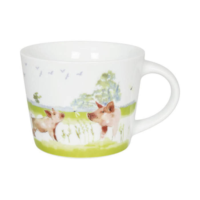 Hrnek porcelánový farmářský s prasaty 420ml Mug shop