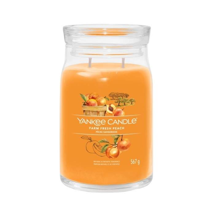 Svíčka YANKEE CANDLE Signature 567g Farm Fresh Peach Yankee Candle