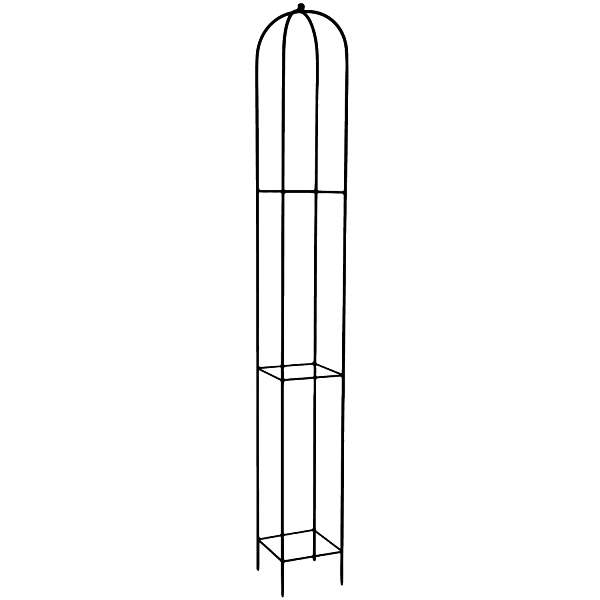 Opora/obelisk BENONNI hranatá kovová černá 200cm Vatax s.r.o.