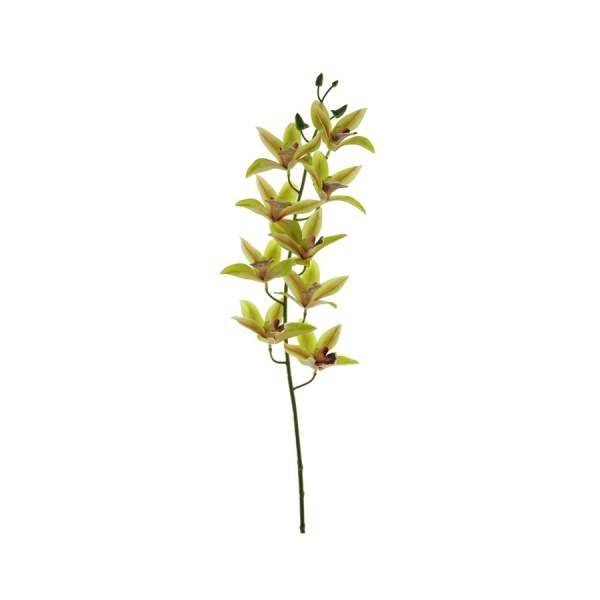 Cymbidium STAR řezané umělé zelené 83cm Nova Nature