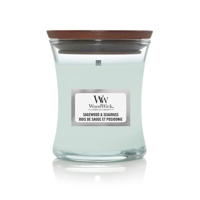 Vonná svíčka WoodWick Sagewood & Seagrass 85g WoodWick