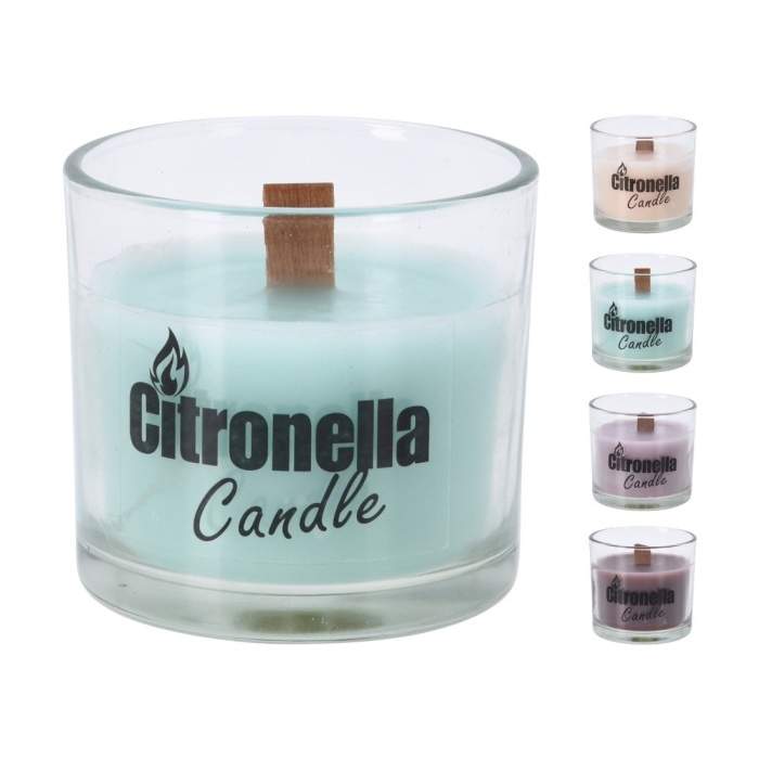 CITRONELLA svíčka ve skle mix 8cm Koopman