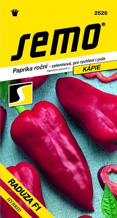 Paprika Raduza F1 pravá kapie SEMO